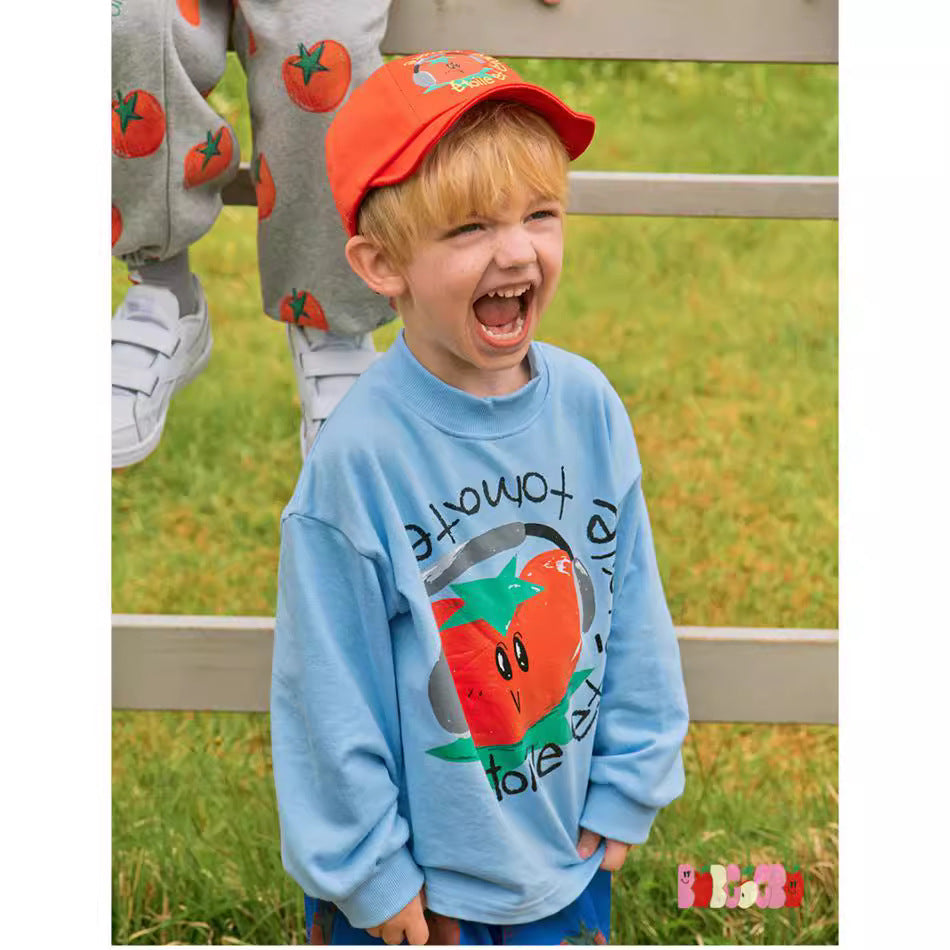 Children's Casual Loose Cartoon English Long Sleeve