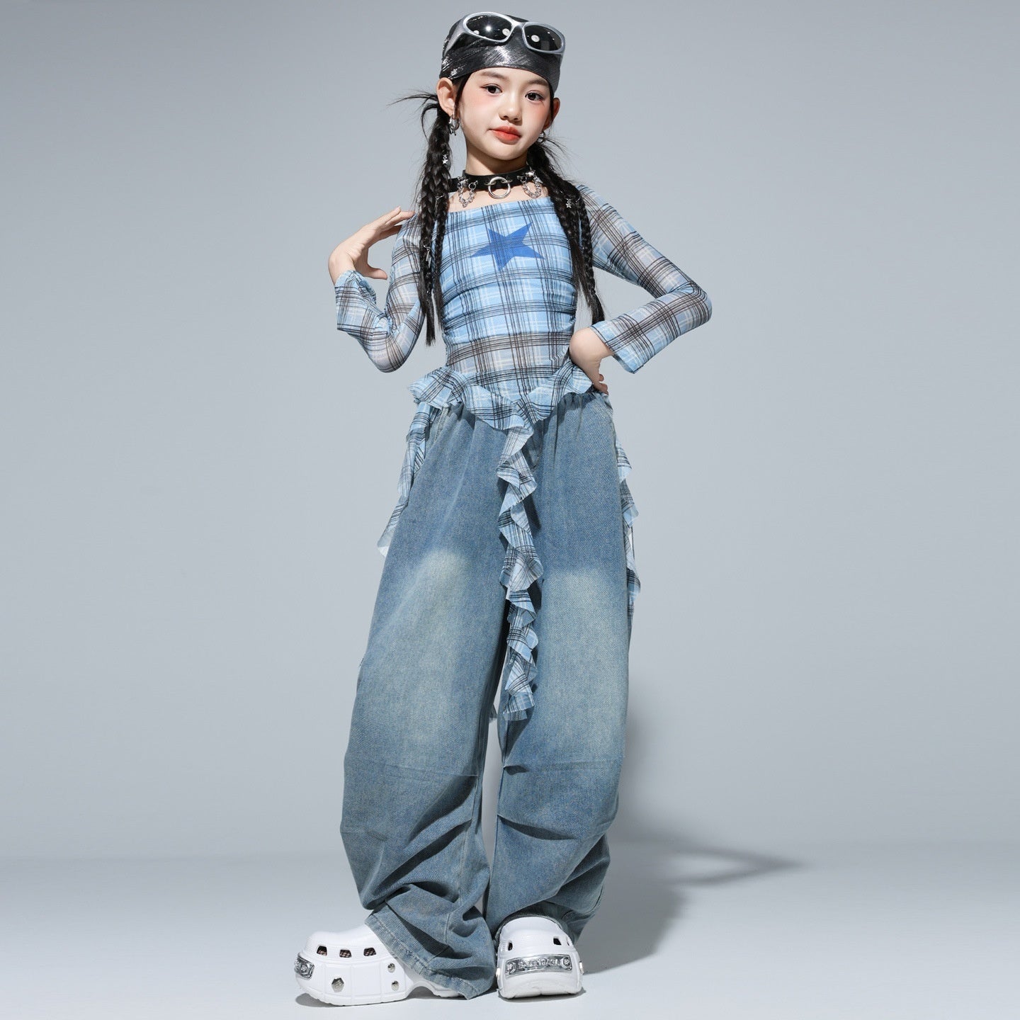 Girls Clothing Kids Hip-Hop Street Dance Trendy Outfit Set