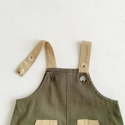 Summer Baby Cotton Strap Pants