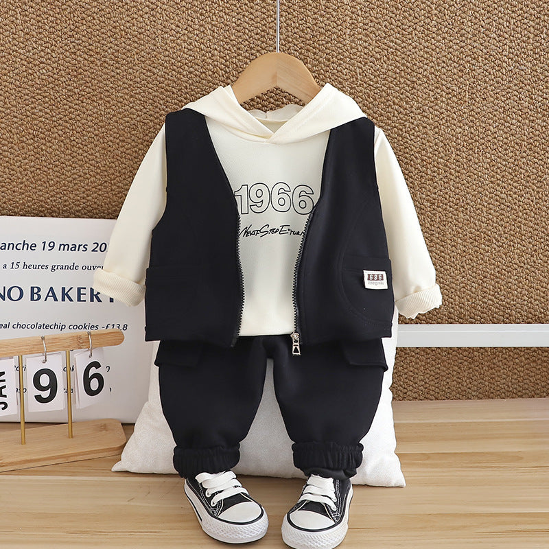 Children's Clothes Number Vest Three-piece