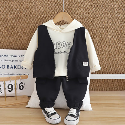 Children's Clothes Number Vest Three-piece