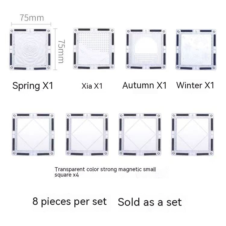 Color Window Asterism Magnetic Building Blocks Assembly