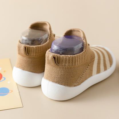 Casual Simple Soft Bottom Non-slip Cartoon Striped Toddler Shoes