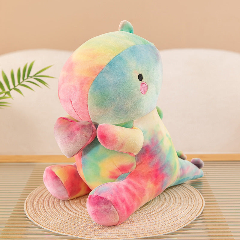 Dinosaur Plush Toy Girl Heart Pillow Doll