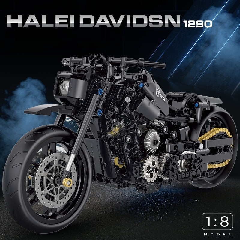 Building Blocks Motorcycle Toy Model Table Ornaments