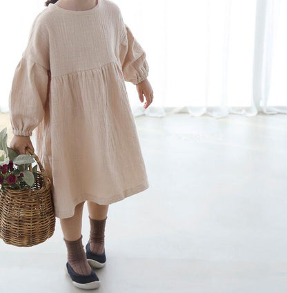 Lantern long sleeve princess dress