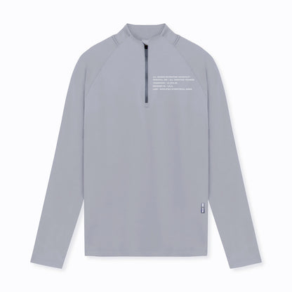 Men's Small Turtleneck Slim-fit Half Zipper Training Long Sleeve T-shirt
