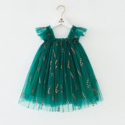 Nouvelle Chemise Enfant Noël XINGX et Jupe à Bretelles pour Filles