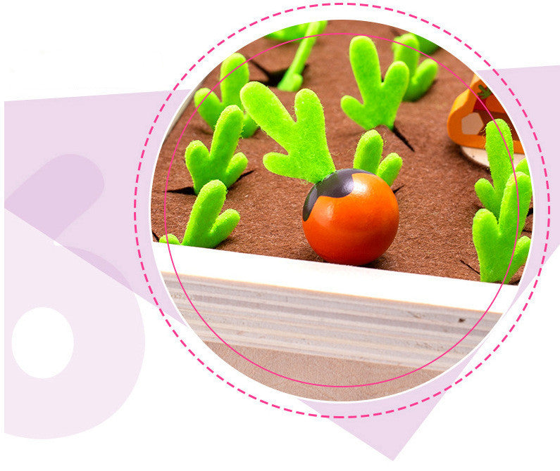 Wooden Toys New Vegetable Memory Game Radish Size Matching