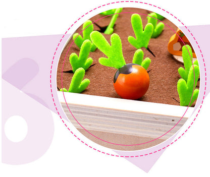 Wooden Toys New Vegetable Memory Game Radish Size Matching