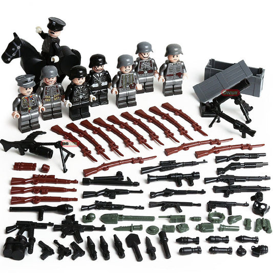 Military Minifigure Small Particle Building Block Toy