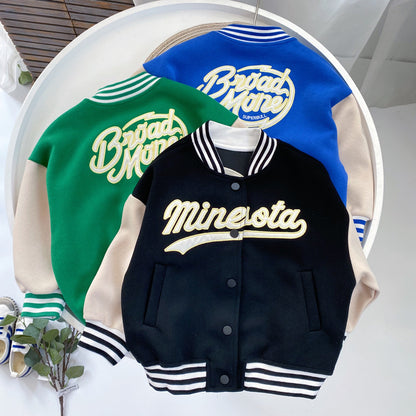 Chaqueta de uniforme de béisbol coreano para niños, para todo tipo de partidos