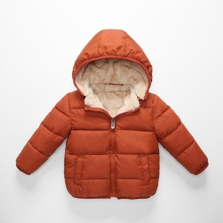 Abrigo de piel de cordero para niños