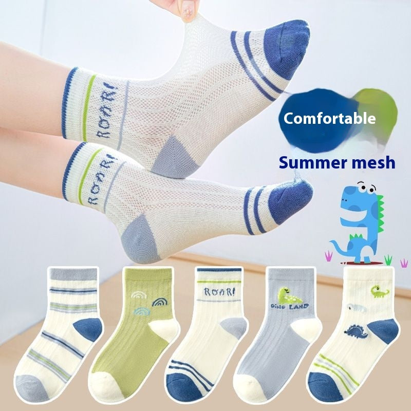 Children's Socks Tube Socks Springsummer Thin Breathable