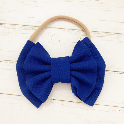 Children's Bow Hair Band Baby Double Layer