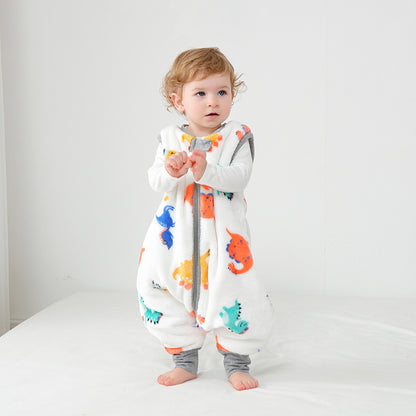 Baby Autumn And Winter Flannel Warm Sleeping Bag