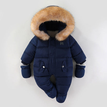 Jumpsuit Fleece-lined Quilted Cotton-padded Clothes