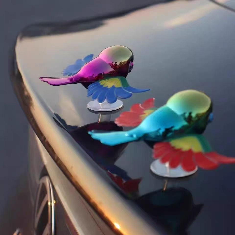 Jouet Compagnon Petit Oiseau de Voiture Une Décoration Extérieure de Voiture Unique et Nouveauté
