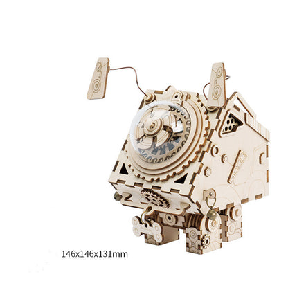 Robot Rabbit DIY Creative Gift 3D Wooden