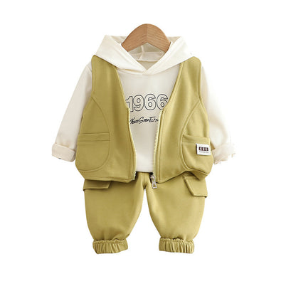 Children's Clothes Number Vest Three-piece