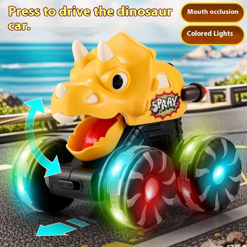 Inertial Sliding Model Light Pressing Dinosaur Toy Car