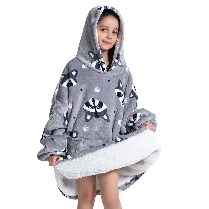 Pijama infantil de franela de lana de cordero