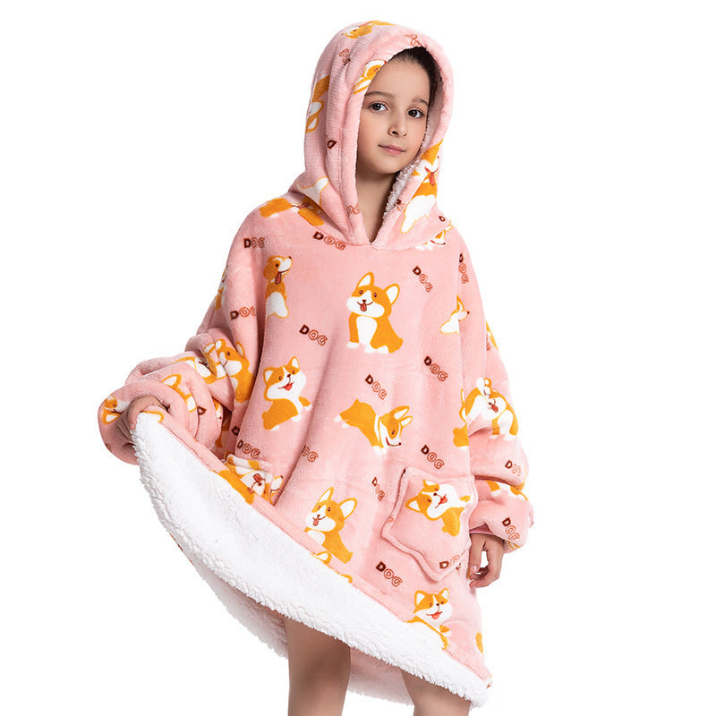 Pijama infantil de franela de lana de cordero