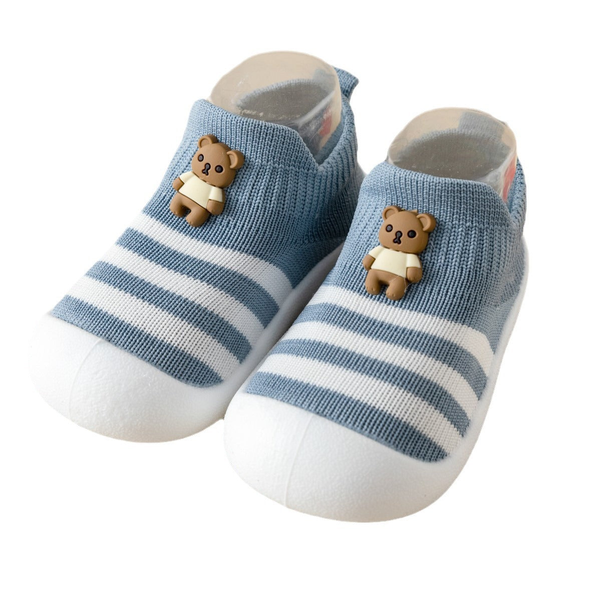 Casual Simple Soft Bottom Non-slip Cartoon Striped Toddler Shoes