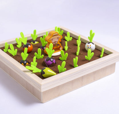 Wooden Toys New Vegetable Memory Game Radish Size Matching