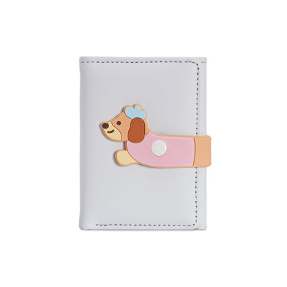 Girl Heart Cartoon Cute Illustration Student Mini Short Wallet