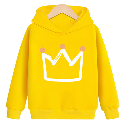 Sudadera con capucha y terciopelo Crown
