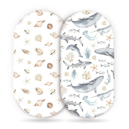 Baby Cradle Fitted Sheet Elastic Printing Baby Caring Table Changing Cover