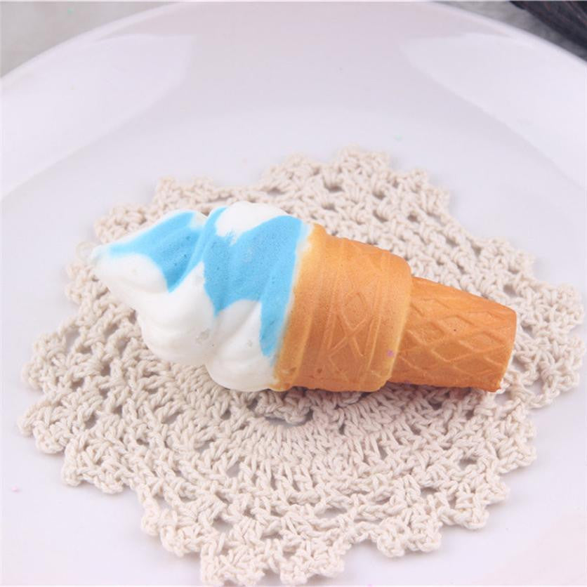 Slow rebound simulation ice cream small torch sweet pendant decompression toy squeezing music