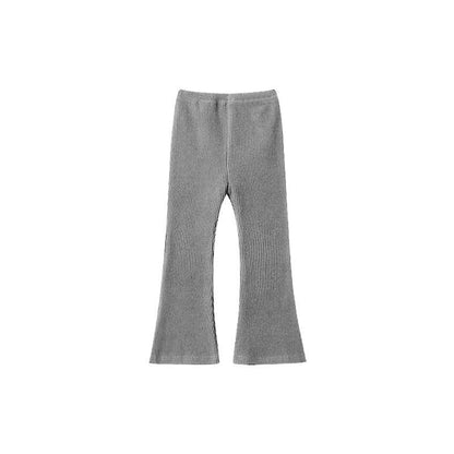 Legging uni polyvalent, décontracté et élégant pour petites filles