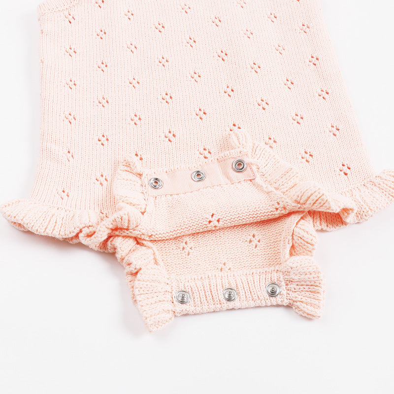 Baby Knitted Vest Wool Jumpsuit Spring And Autumn