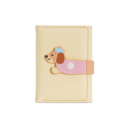 Girl Heart Cartoon Cute Illustration Student Mini Short Wallet