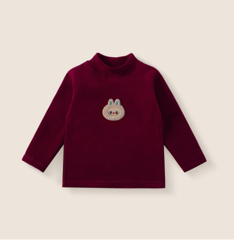 Ensemble de survêtement bébé en polaire d'hiver, doublure molletonnée, épaissie, style coréen, ensemble pantalon une pièce effet deux pièces