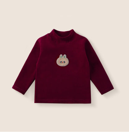 Ensemble de survêtement bébé en polaire d'hiver, doublure molletonnée, épaissie, style coréen, ensemble pantalon une pièce effet deux pièces