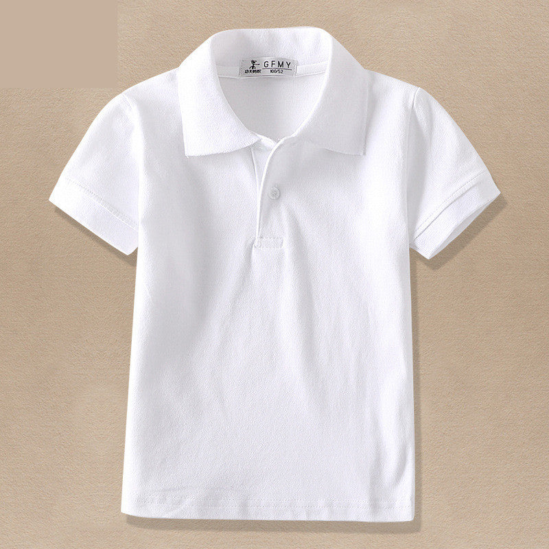 T-shirt blanc à revers pour enfant CUHK