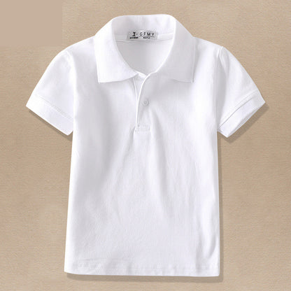 T-shirt blanc à revers pour enfant CUHK
