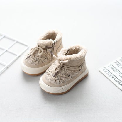 Plus Velvet Warm Korean Baby Cotton Shoes