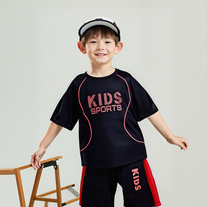 Children Short-sleeved Uniform Sportswear Set