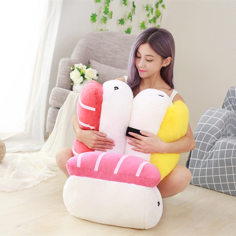 Sushi Rice Shape Stuffed Throw Pillow Cushion Toy
