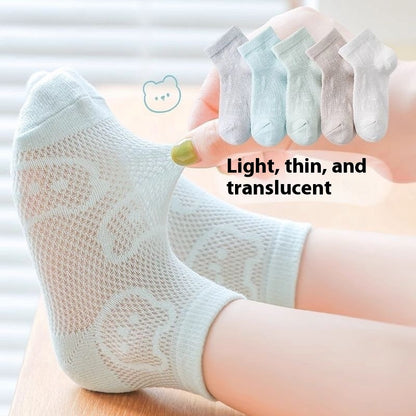 Children's Socks Tube Socks Springsummer Thin Breathable