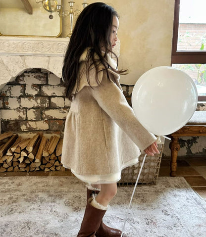Retro Wool Double-sided Cashmere Girl Coat
