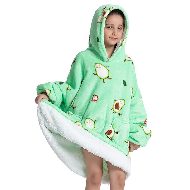 Pijama infantil de franela de lana de cordero