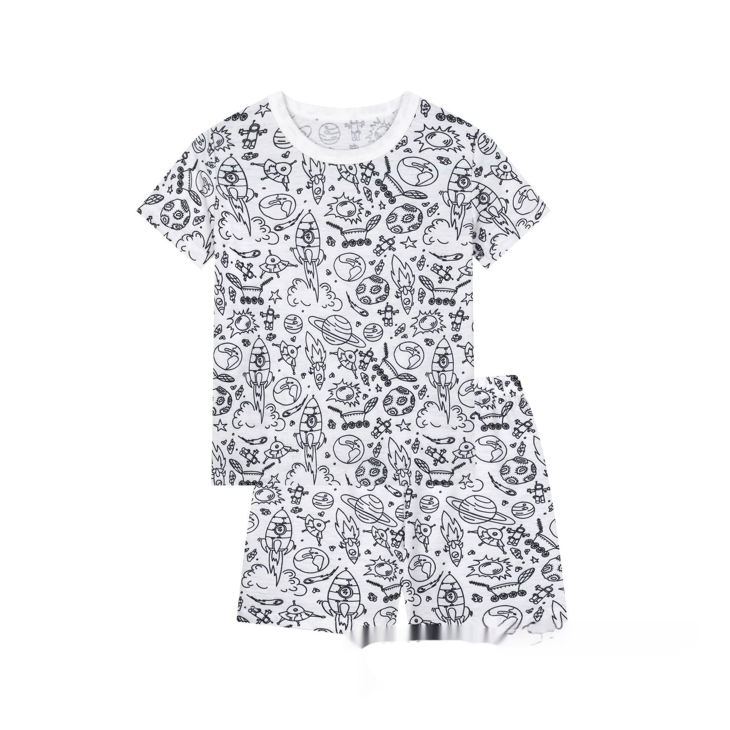 Cotton Children's Loungewear Pajamas Suit