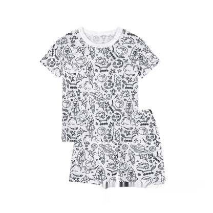 Cotton Children's Loungewear Pajamas Suit
