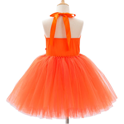 Children's Creative Festival Halloween Cute Pumpkin Girl Dress
