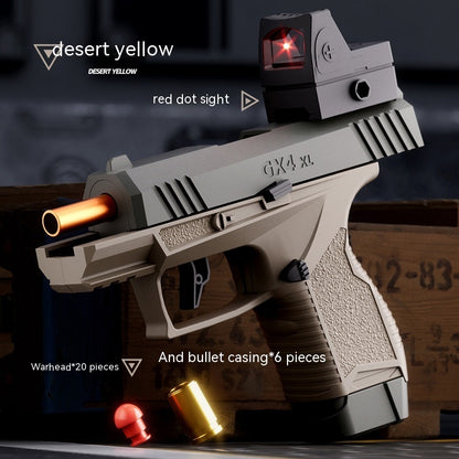 Pocket Continuous Hair Baby GX4 Throw Shell Soft Bullet Gun Launch Toy